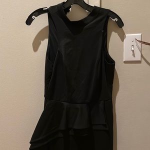 NWOT *free in bundle* Black peplum dress, size S